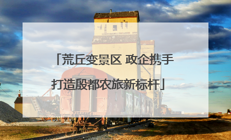荒丘变景区 政企携手打造殷都农旅新标杆